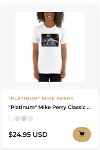"PLATINUM" MIKE PERRY CLASSIC GRAPHIC, WOMEN'S T-SHIRT