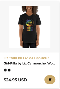 Girl-Rilla Women's T-shirt rainbow logo