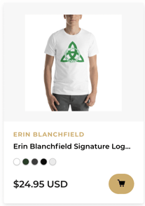 Erin Blanchfield Signature Logo, Men's T-shirt