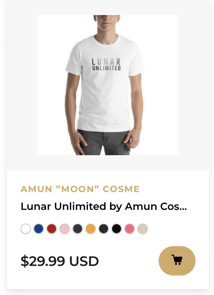 Lunar unlimited by Amun Cosme, men's t-shirt