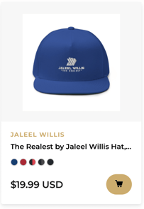 The Realest By Jaleel Willis Hat, All White Logo