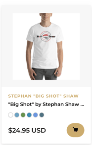 Big Shot By Stephan Shaw Men's T-Shirt, clear logo