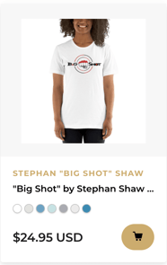 Big Shot By Stephan Shaw Women's T-shirt, clear logo