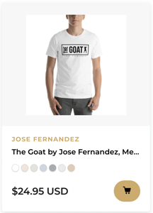 THE GOAT BY JOSE FERNANDEZ, MEN'S T-SHIRT