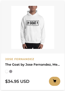 THE GOAT BY JOSE FERNANDEZ, MEN'S HOODIE