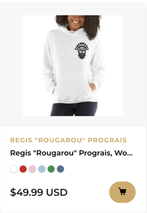 REGIS "ROUGAROU" PROGRAIS, WOMEN'S HOODIE, MINI LOGO