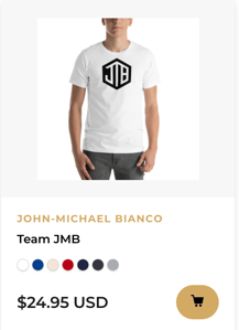 TEAM JMB Men's Black Logo t-shirt