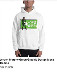 JORDON MURPHY GREEN GRAPHIC DESIGN MEN'S HOODIE